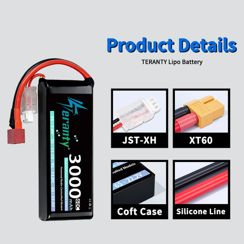 TERANTY 2S 3000mAh Lipo Batter - Drone Rcs recension och pris