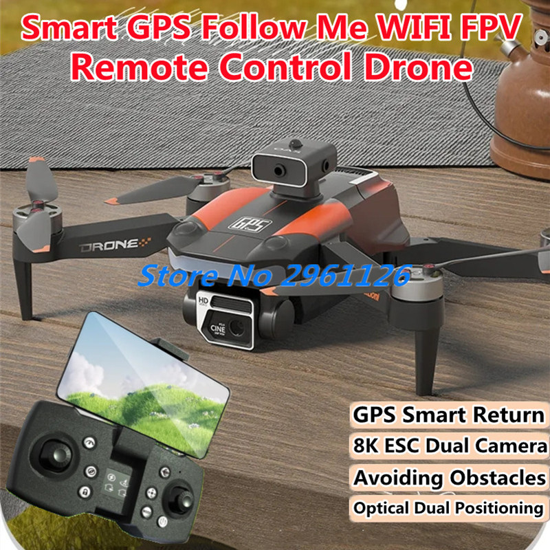 Brushless Smart GPS Follow Me  - Drone Smart Rc Foldable recension och pris