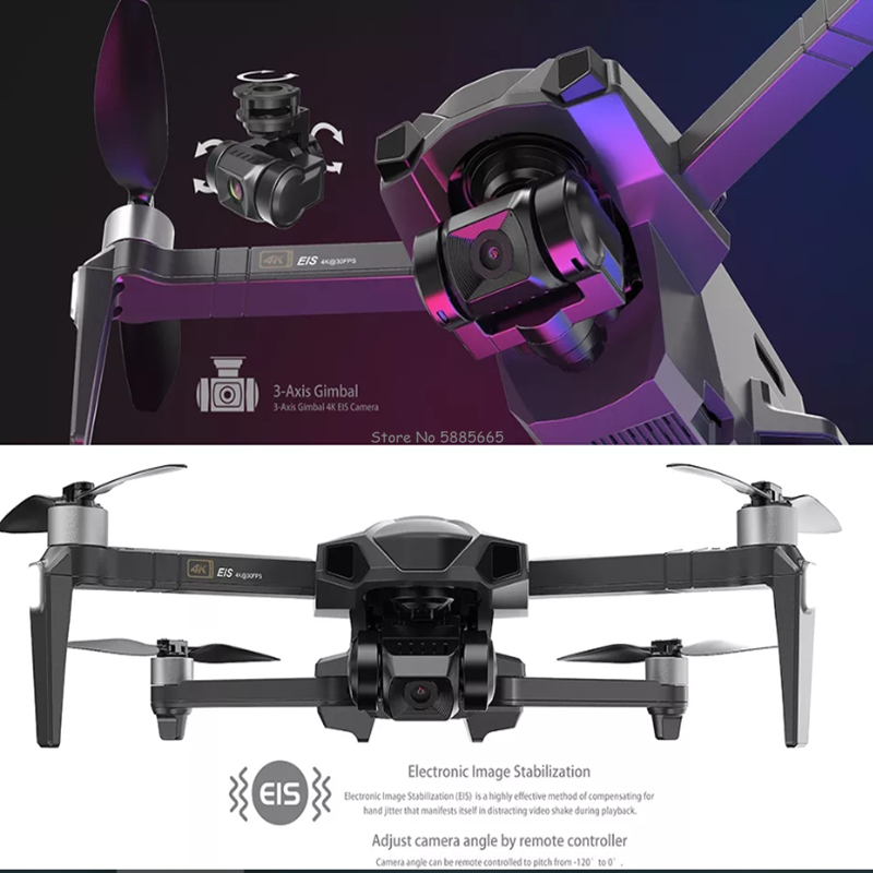 Professional 4K GPS Return FPV - Drone Smart Rc Foldable recension och pris