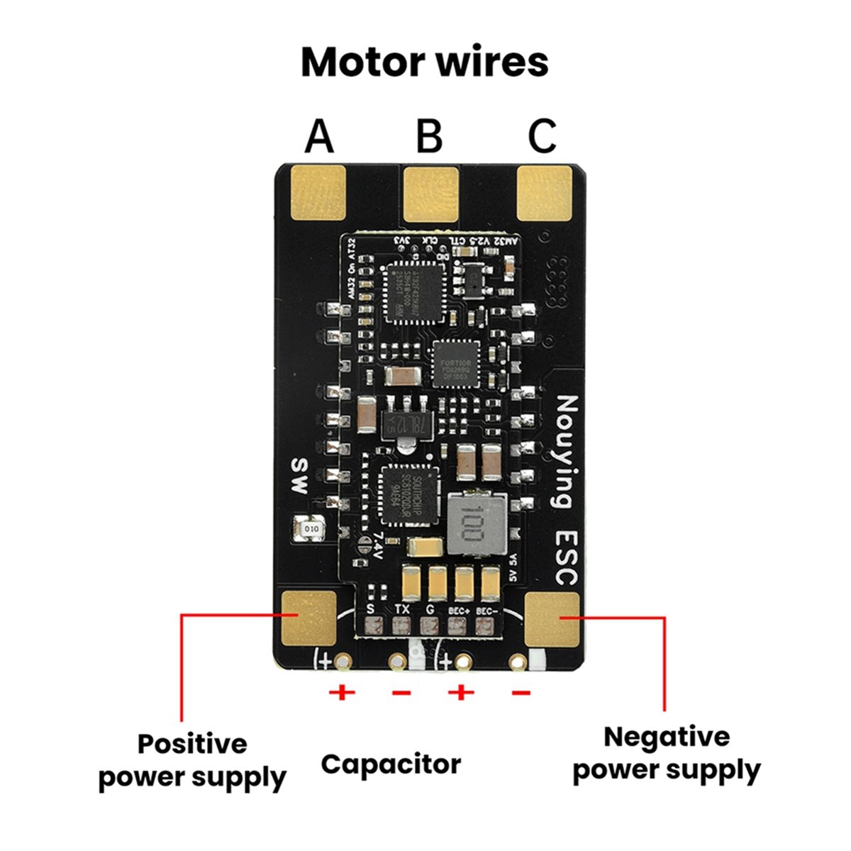 Y1320A*☀▃3-8S AM32 ESC Brushle - Drone Motor Rc Car recension och pris