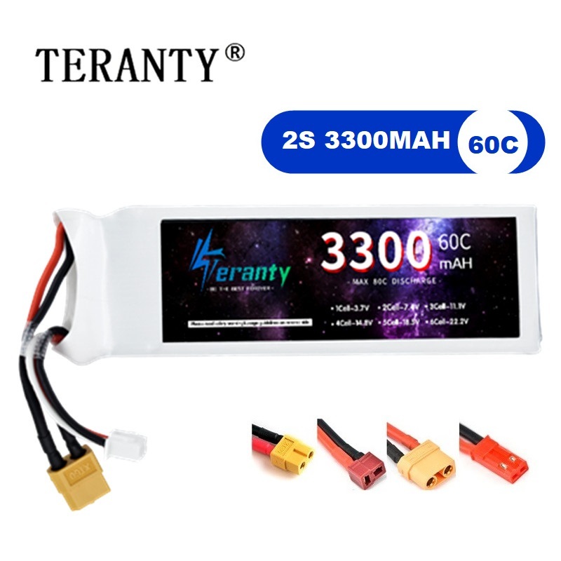 2S 7.4V LiPo Battery 3300mAh 6 - Drone Rcs recension och pris
