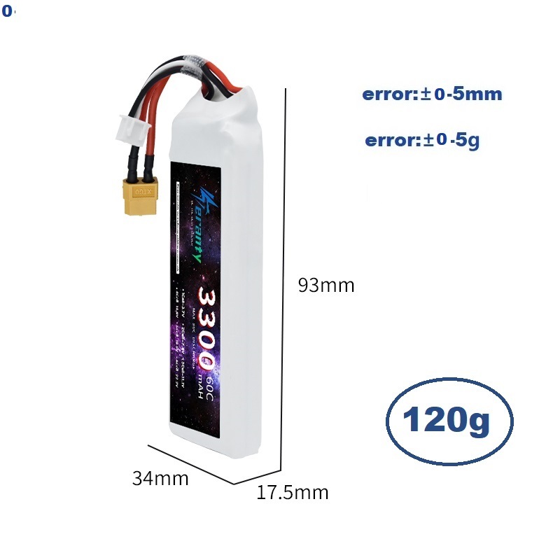 2S 7.4V LiPo Battery 3300mAh 6 - Drone Rcs recension och pris