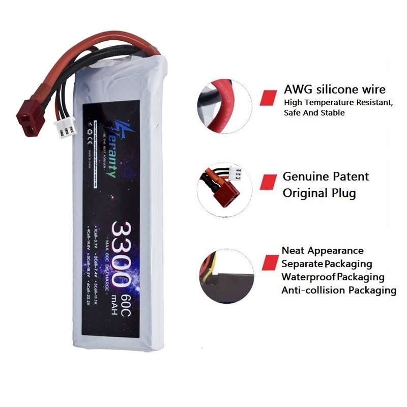 2S 7.4V LiPo Battery 3300mAh 6 - Drone Rcs recension och pris