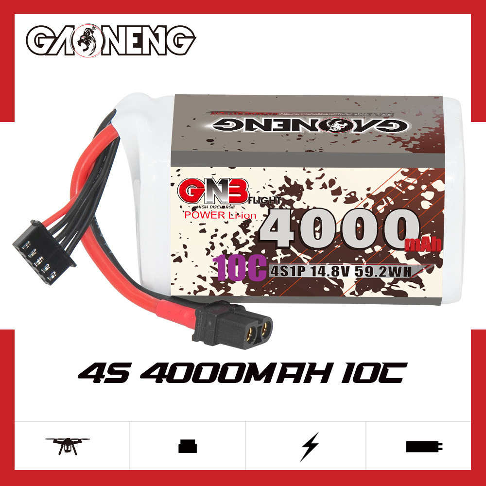 GNB 4000mAh 4S 14.8V 10C 20C W - Drone Rcs recension och pris