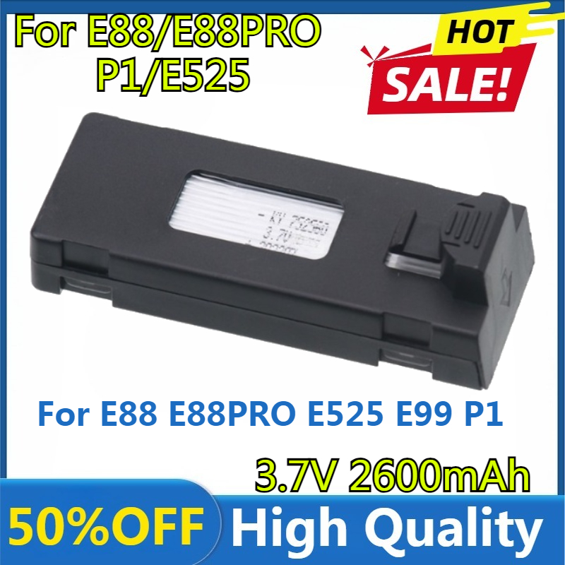 E88 Battery 3.7V 2600mAh Lipo  - Drone Rc E99 Pro recension och pris