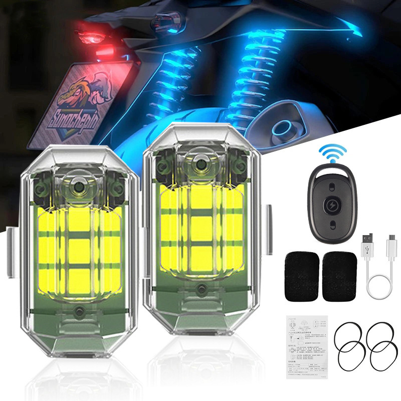 1/2/4Pc Remote Motorcycle Ligh - Drone Rc Signal recension och pris