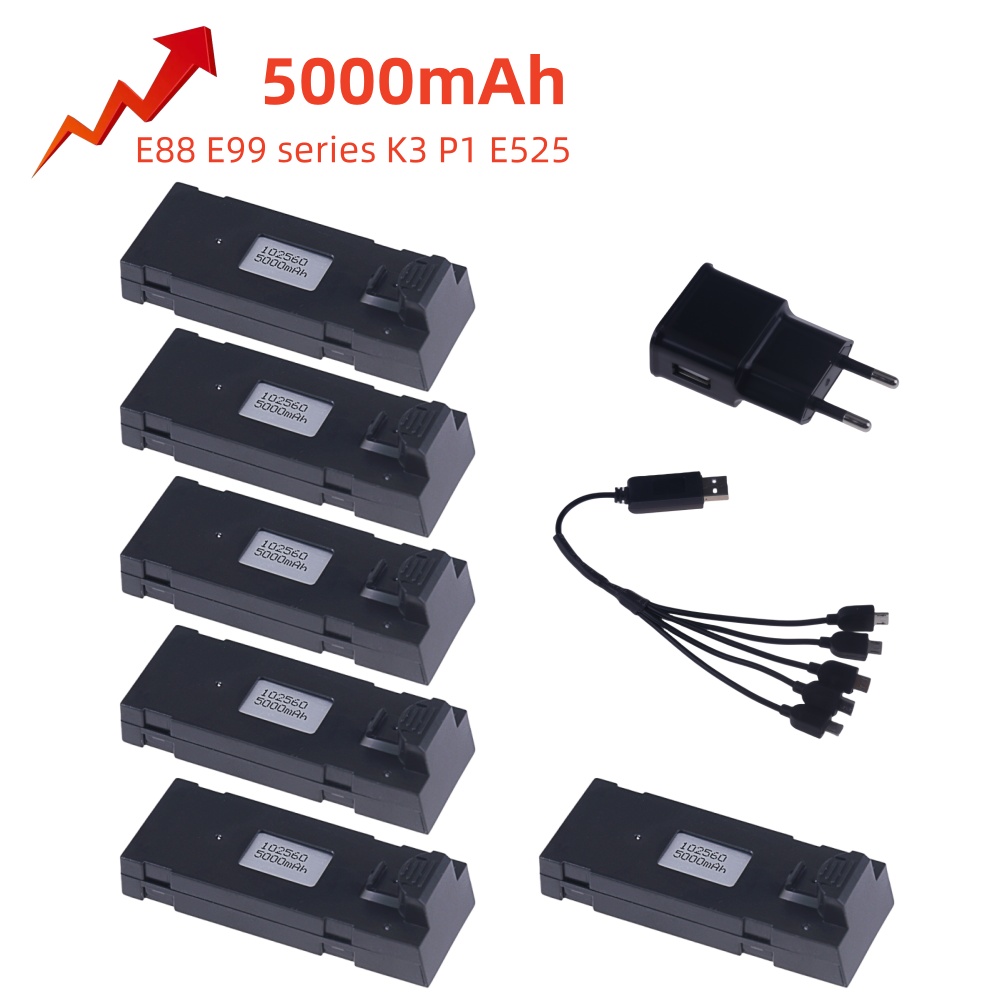 3.7V 5000Mah RC Drone Battery  - Drone Rc E99 Pro recension och pris