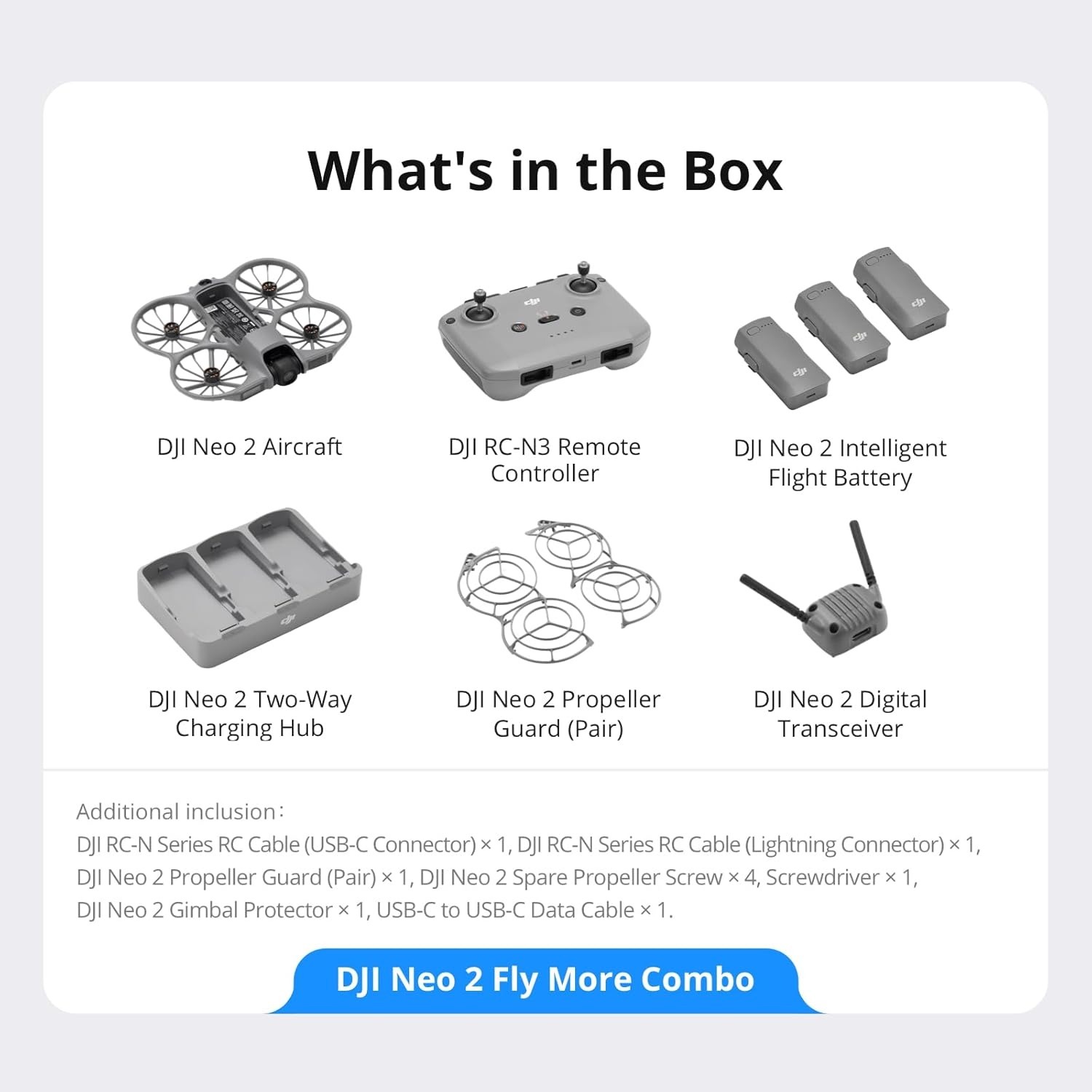DJI Neo 2 Fly More Combo Drone - Drone Rc N3 3 Batteries recension och pris