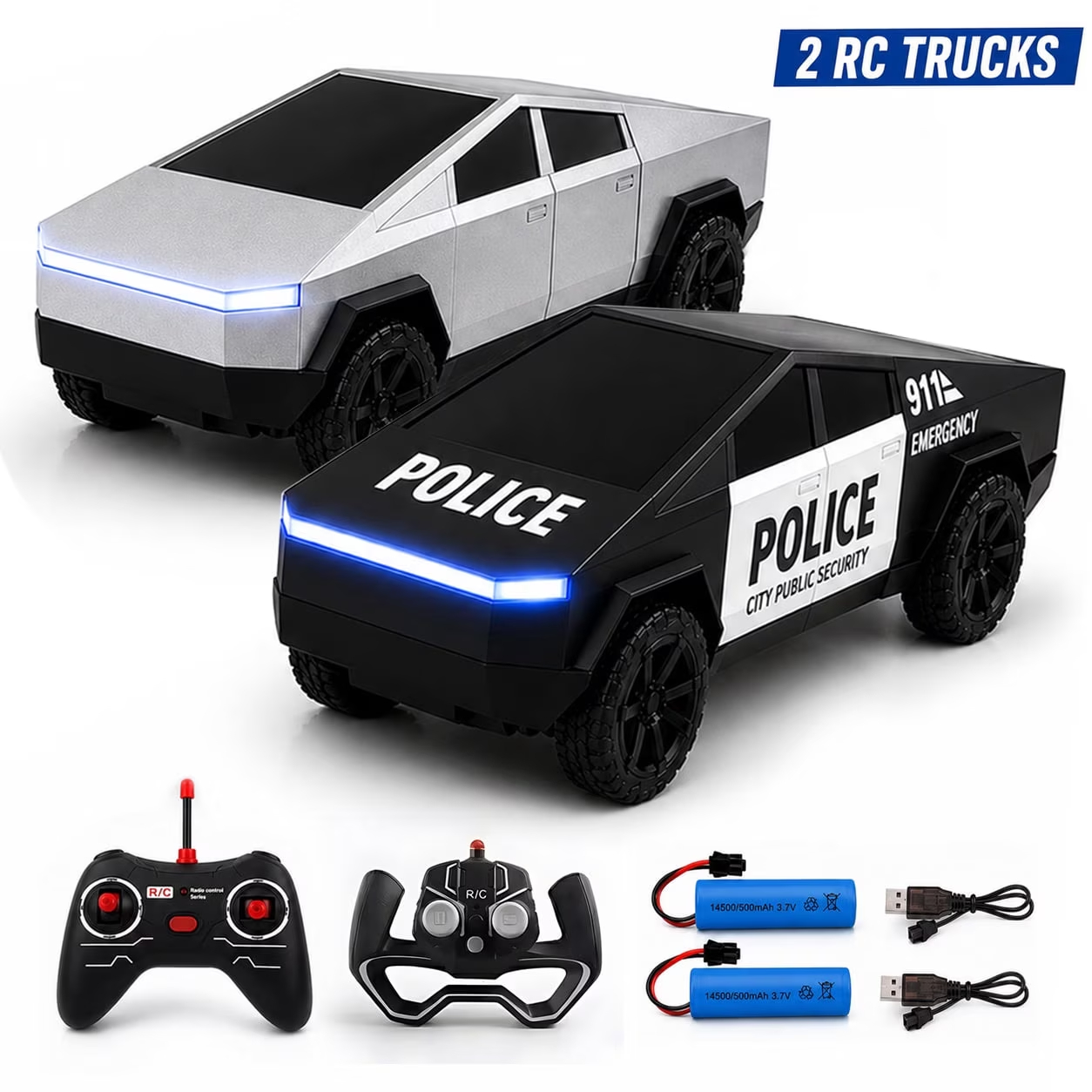 2PCS RC Cyber Truck Toys Remot - Drone Lidi Rc recension och pris