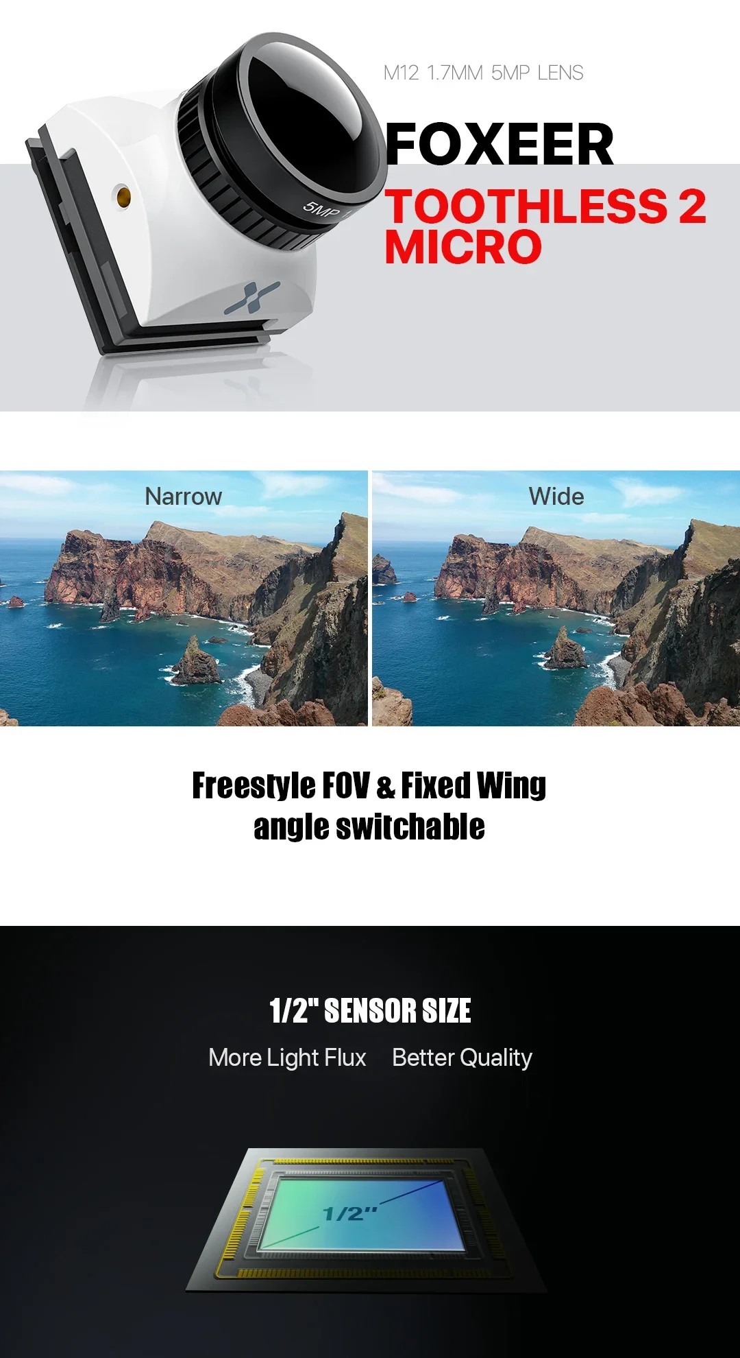 FOXEER Micro Toothless 2 FOV S - Drone Rc Signal recension och pris