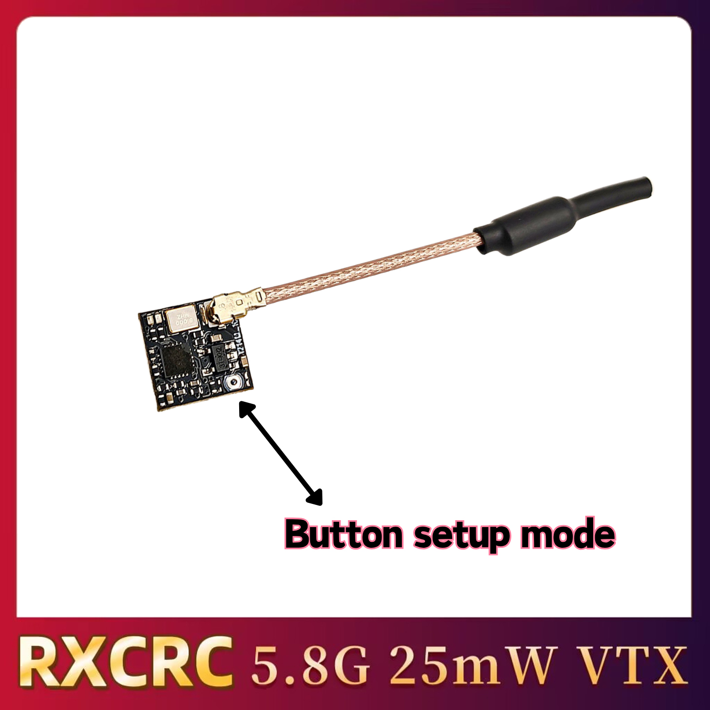 RXCRC 5.8GHz 48CH FPV 25mW Ana - Drone Rc Toy recension och pris