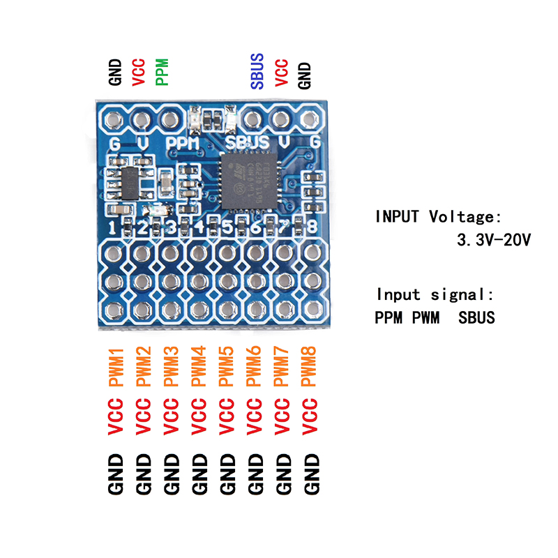 8CH PWM PPM SBUS Signal Conver - Drone Rc Signal recension och pris